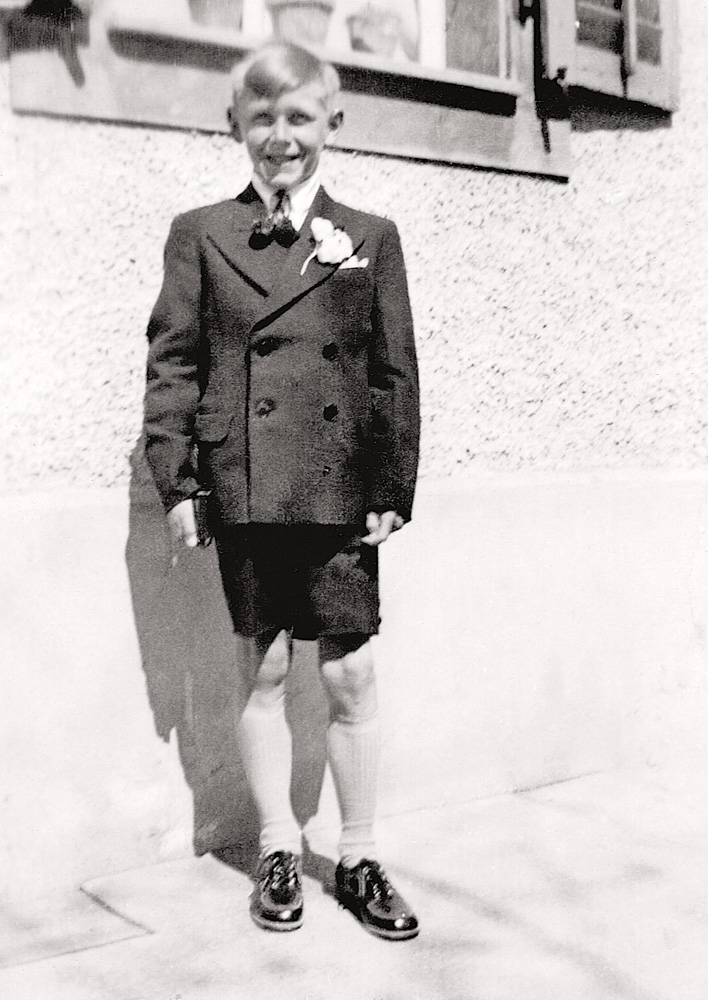 My dad, First Communion. The picture was taken in Switzerland 1942.