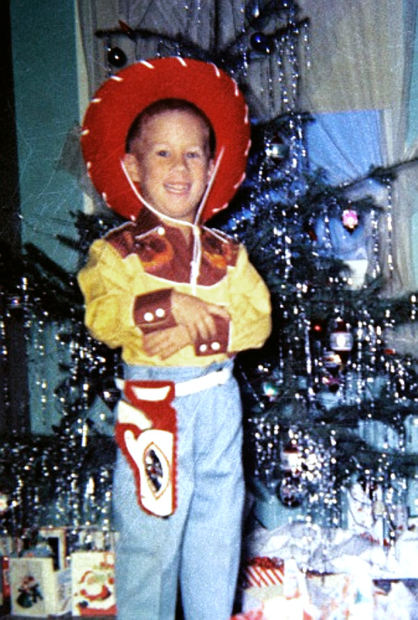 This is me, Larry, about 1955/56 on Christmas Day. I was a big cowboy fan back then.
