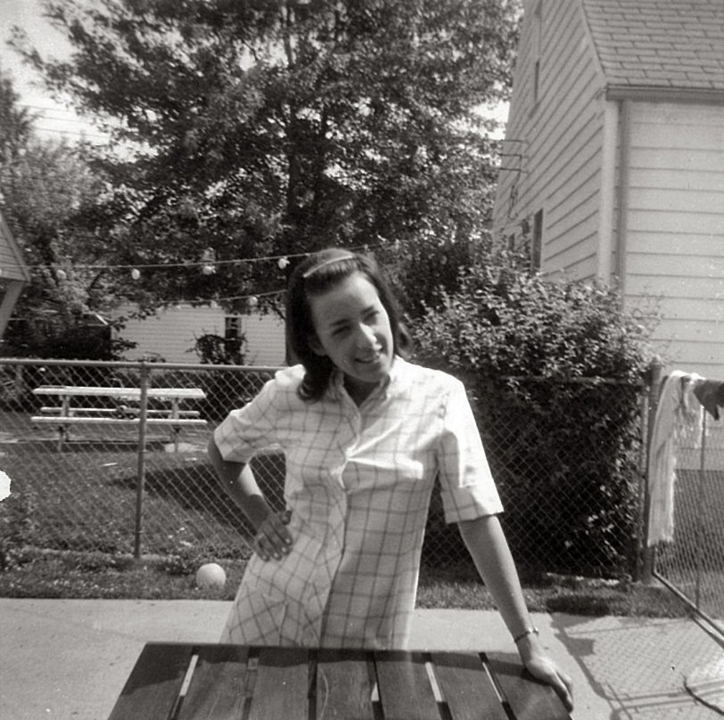 My beautiful Mom a few months after graduating High School in 1968, hanging out by the pool in Redford, Mich.
