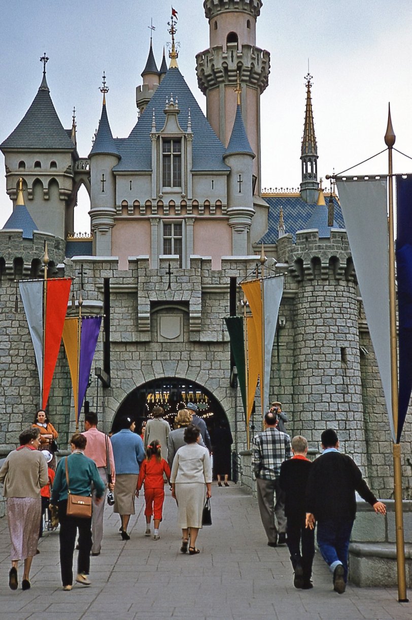 A trip to Disneyland in March 1957, taken by my dad with his relatively new Contax. Scanned from original Kodachrome slide. View full size.
