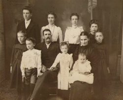 Marcellus Washington Hewitt and family, circa 1907 Minot, North Dakota.
(ShorpyBlog, Member Gallery)