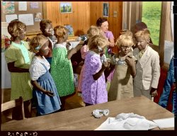 Colorized version of Ashwood, 1939.

Where do kids get these crazy ideas? From their parents, of course. View full size.