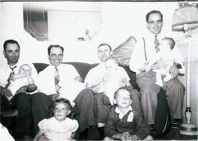 Norm Ouellette, farthest on the left, with brothers, in-laws, and their kids. View full size.
