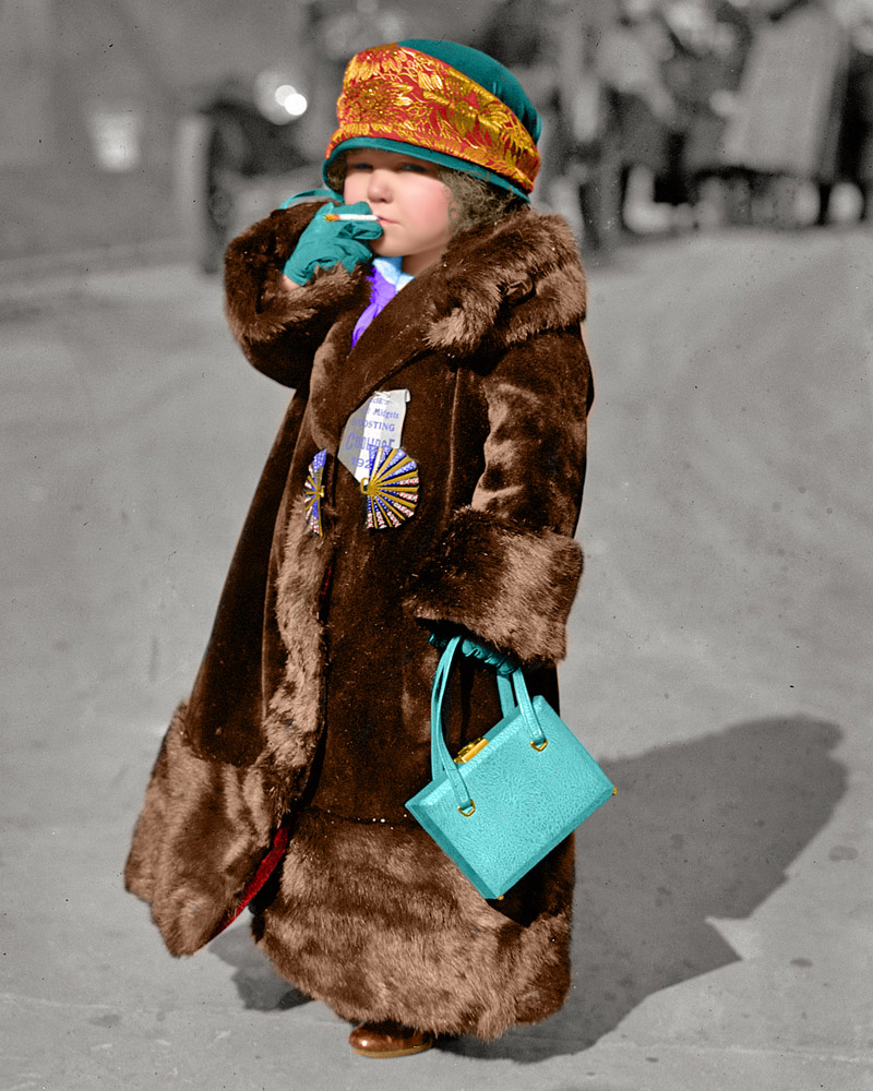 Colorized version of Midgets for Coolidge. The work was done in Photoshop CS4 by myself. View full size