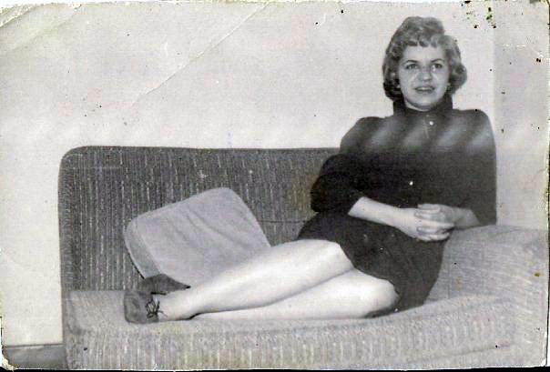 I know that my father took this picture back around 1956.  My mom tells me that she was trying to look "Movie Starrish." View full size.

