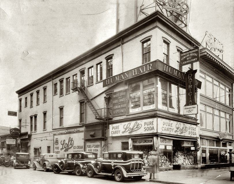 Street Corner Newark, NJ c. 1930. View full size.

