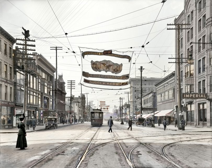 Colorized version of Stop Bryan-Kern, 1908. View full size.
