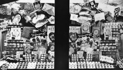 Another view of the Sew and Save window display from Lendzion's 5¢ and 10¢ store in Hamtramck, Michigan in the 1950s.  My great-uncle managed the store from around 1946 to 1965. View full size.
(ShorpyBlog, Member Gallery)