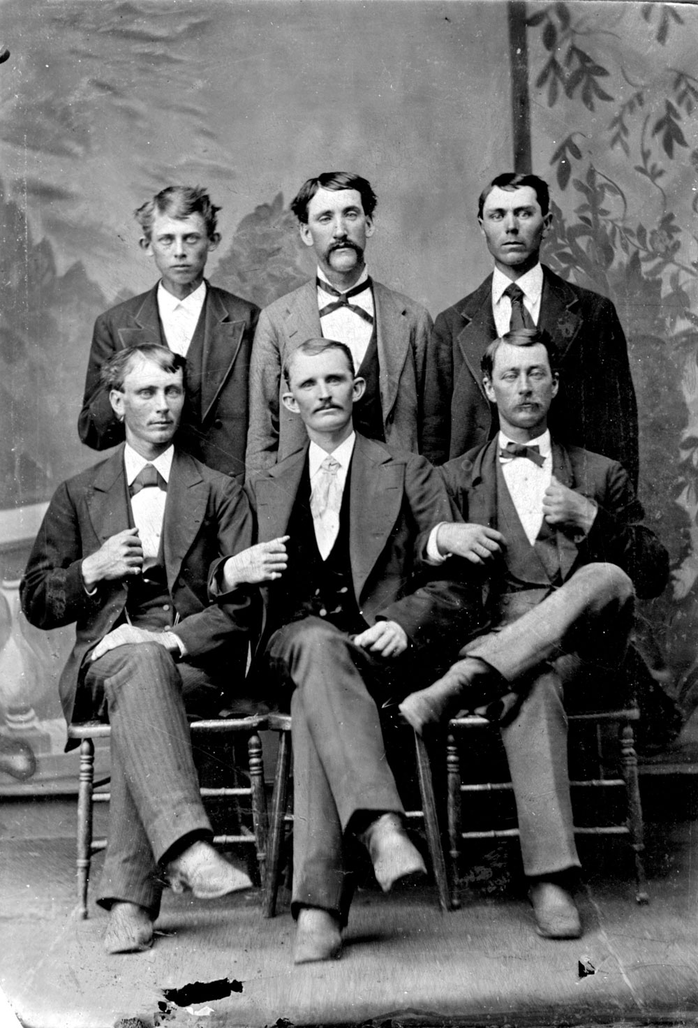 This image, one of my favorites, was taken in Butler, DeKalb County, Indiana. The date is unknown but I would guess the 1880s. It is possible these men are members of the Bordner or Beerer families. The print was found in the Oberlin family archival collection.  John Oberlin Sheridan. View full size.