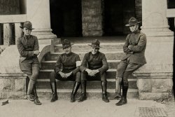 Grandfather in WWI, 3rd from left. View full size