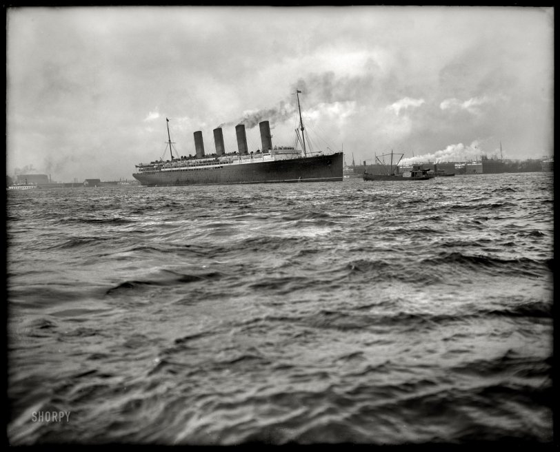 RMS Lusitania: 1908