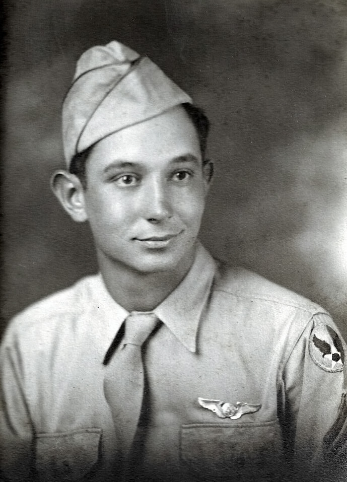 Ray Eugene Garrison (1923-2006 Indiana), a distant cousin. Son of Russell Garrison and Fannie Hoover. Ray was a Staff Sergeant in the Air Force during WW II.
