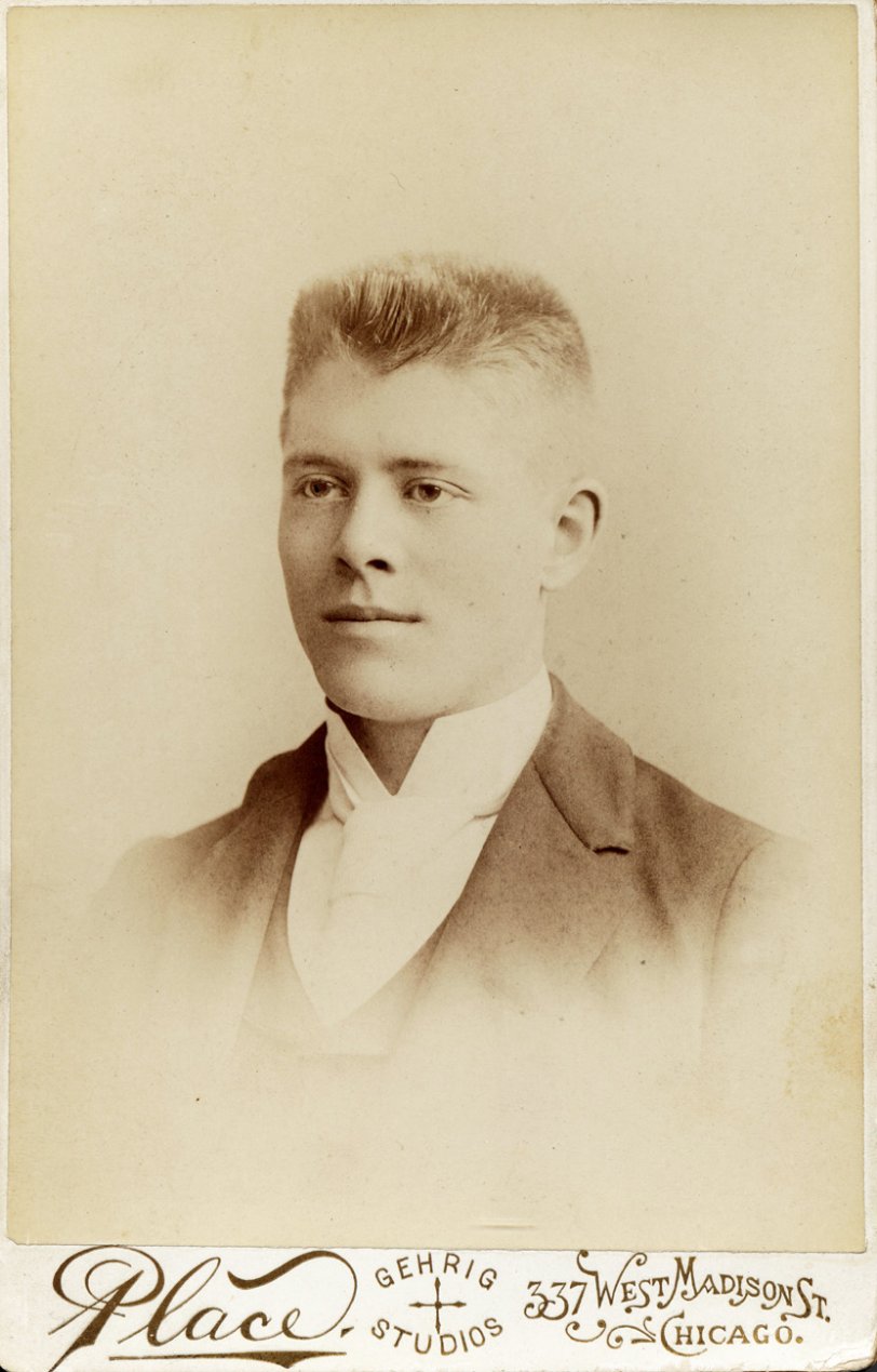 My grandfather, Robert McM. Johnson, taken about 1887. He was born in San Francisco in 1866.
