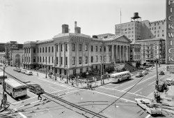 August 1958. "U.S. Branch Mint, Mission & Fifth Streets, San Francisco." Photo by William S. Ricco for the Historic American Buildings Survey. View full size.