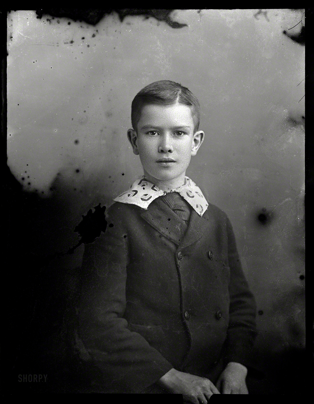 "Armstrong, Master. Between February 1894 and February 1901." 5x7 glass negative from the C.M. Bell portrait studio in Washington, D.C. View full size.