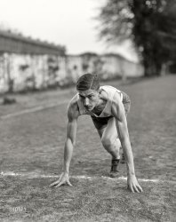 Washington, D.C., 1922. "William Grass." Who ran the mile in a smoking 4:20. National Photo Company Collection glass negative. View full size.