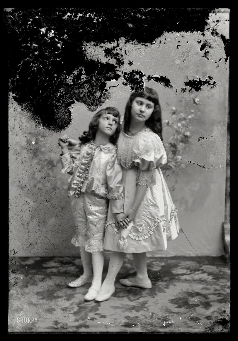 "Lansburgh children, between February 1894 and February 1901." 5x7 glass negative from the C.M. Bell portrait studio in Washington, D.C. View full size.
