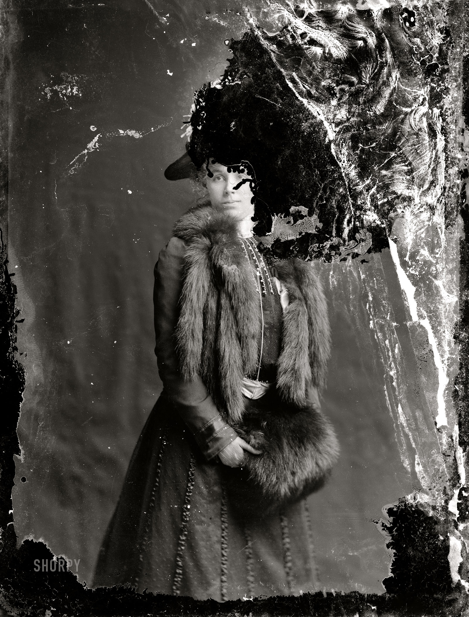 Washington, D.C., between February 1901 and December 1903. "Emerson, Mrs. R.B." 5x7 inch glass negative from the C.M. Bell portrait studio. View full size.