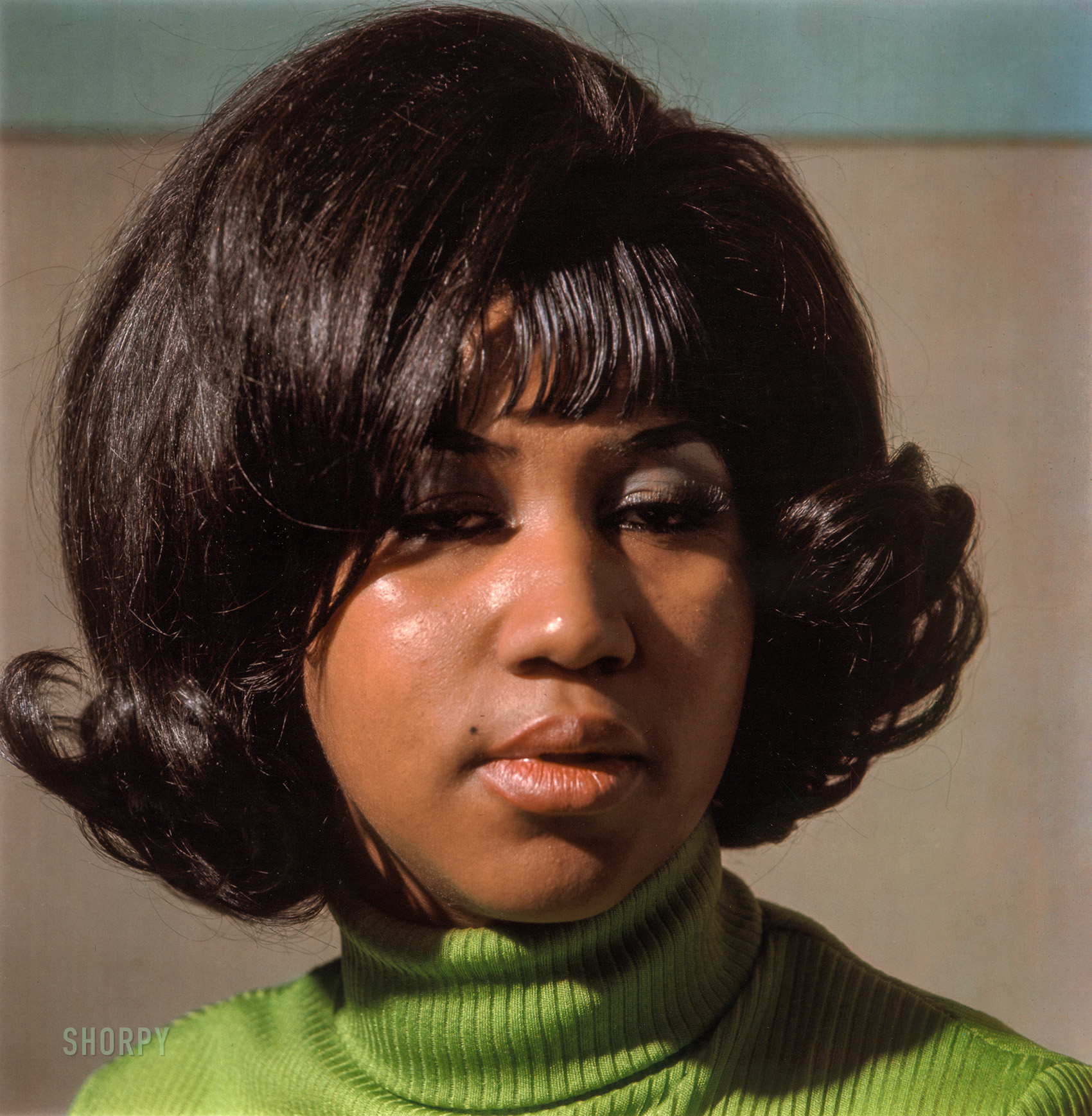 &nbsp; &nbsp; &nbsp; &nbsp; Aretha Franklin, universally acclaimed as the “Queen of Soul” and one of America’s greatest singers in any style, died on Thursday at her home in Detroit. She was 76.
— New York Times
"Aretha Franklin, Jazz & Blues portfolio, 1968." Dye transfer print by Lee Friedlander. Library of Congress Prints & Photographs Division. View full size.