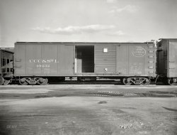 Washington, D.C. "U.S. News. Freight car, side view, 3/7/38." Property of the Cleveland, Cincinnati, Chicago and St. Louis Railway. View full size.