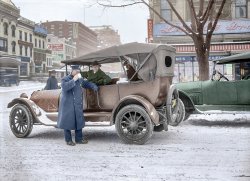 Colorized from this Shorpy original "Police Coffee." Continuing this caffeinated, steamy saga. View full size.
