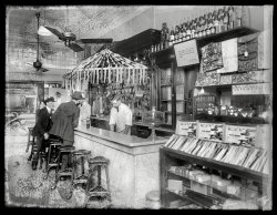 Washington, D.C,, circa 1920. "People's Drug Store, soda fountain, 11th & G Streets." Another look at PDS #7, also seen here, here and here. National Photo Company Collection glass negative. View full size.