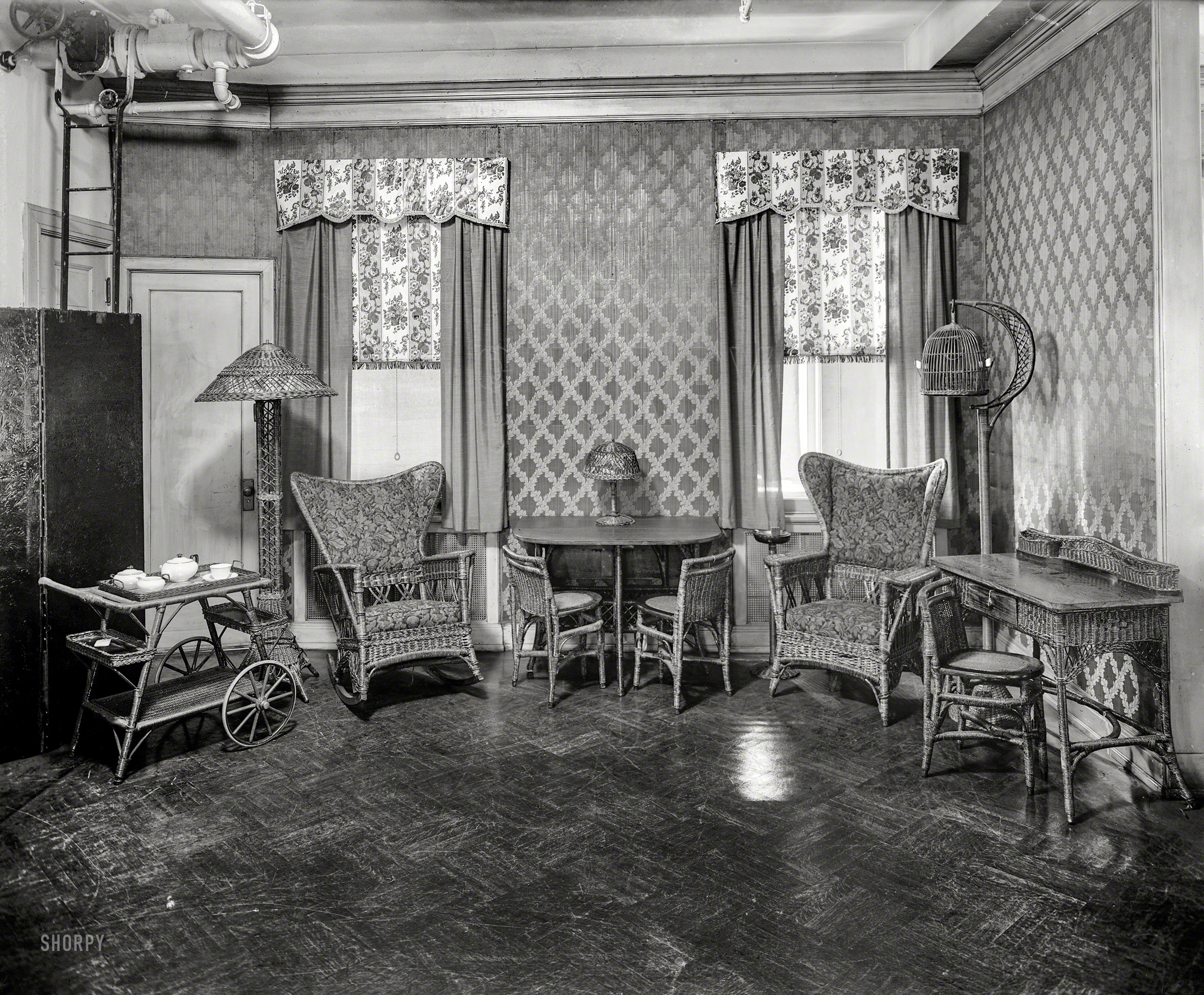 Washington, D.C., circa 1922. "American Forestry Association." Something wicker this way comes. National Photo Company glass negative. View full size.