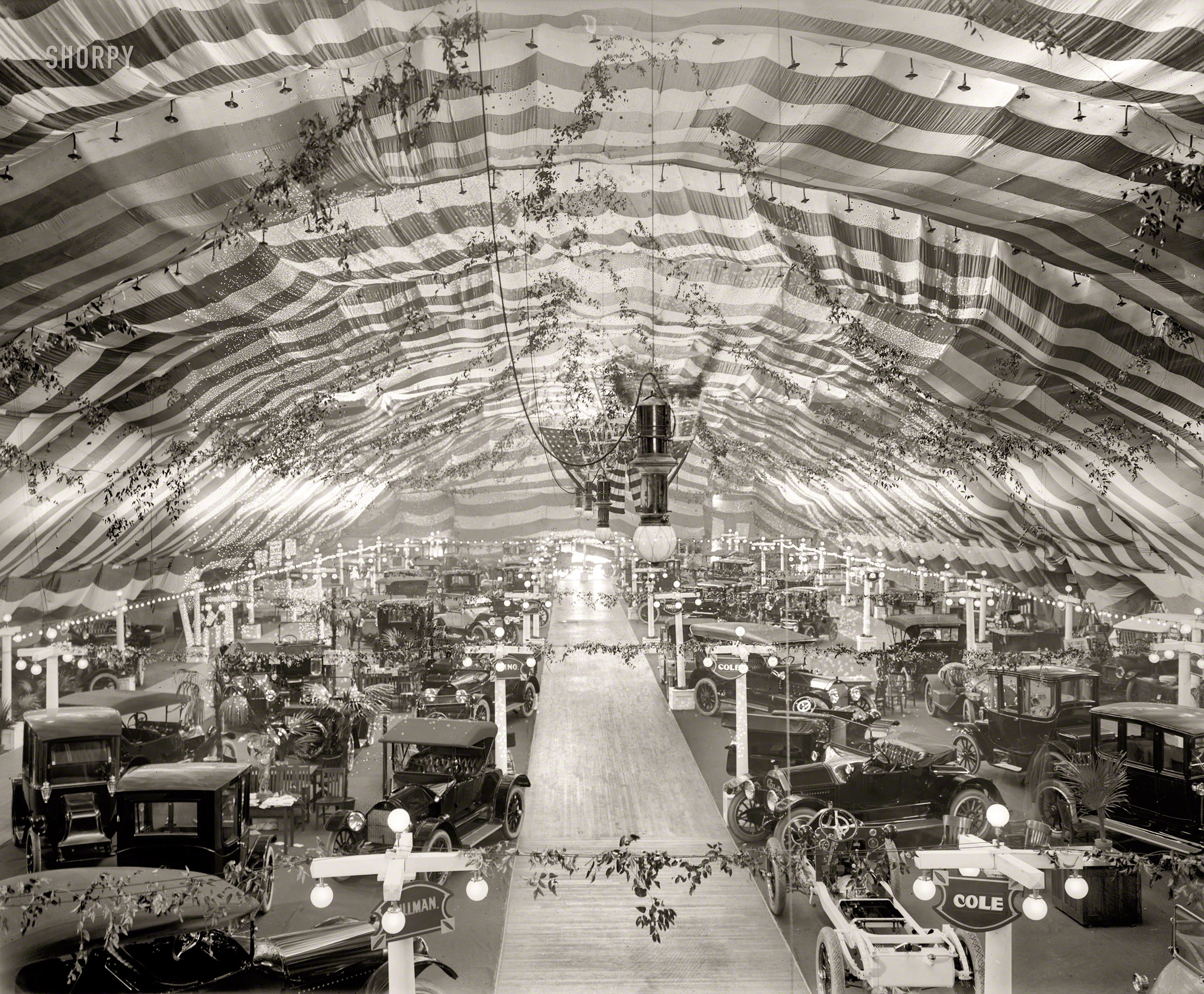 January 1914. "Second Annual Washington Automobile Show, Convention Hall." National Photo Company Collection glass negative. View full size.