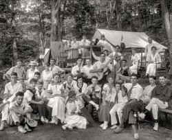 July 1915. Washington, D.C. "Klassy Kamp group." One of the many summer camps dotting the banks of the Potomac a century ago. Other views here and here. National Photo Company Collection glass negative. View full size.