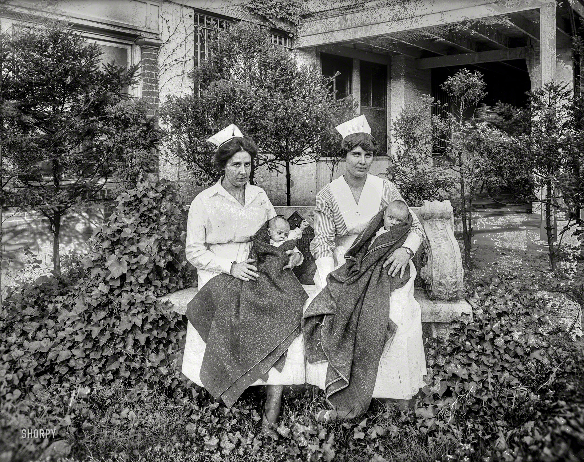 Washington, D.C., circa 1919. "Children's Hospital." ("Nurse, the doctor said they need I.V.'s") National Photo Company Collection glass negative. View full size.