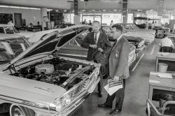 June 23, 1964. "Ford showroom in Wheaton, Maryland." 35mm negative by Warren K. Leffler for U.S. News & World Report. View full size.