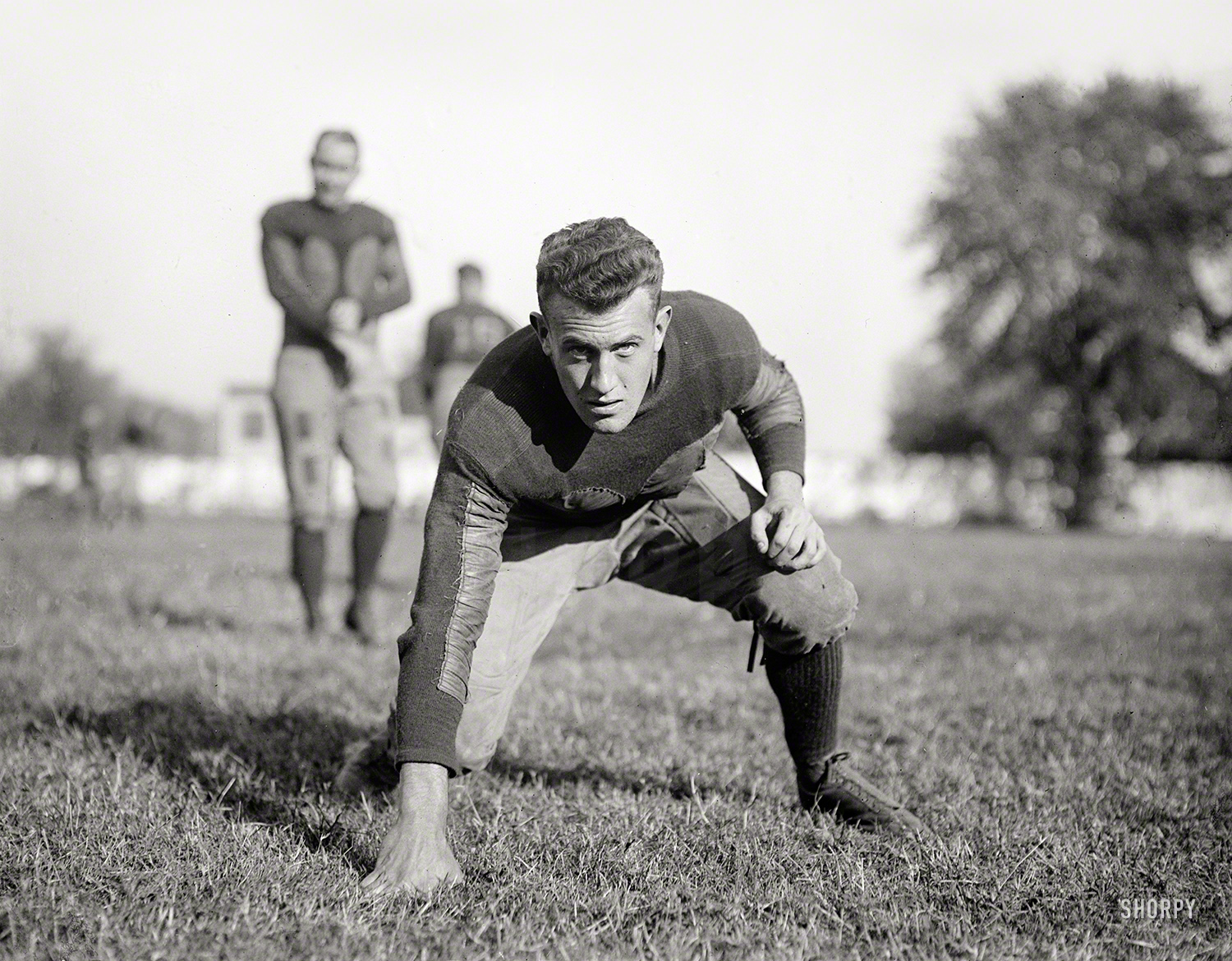 Washington, D.C., 1922. "Football" is all it says here, so we're calling an incom&shy;plete until someone comes up with a name. 5x7 glass negative. View full size.