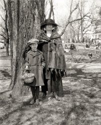 April 1, 1923. "Easter at White House." With a number of the Easter Bunny's cousins in attendance. Harris & Ewing Collection glass negative. View full size.