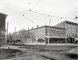 Mount Clemens, Michigan, circa 1899. "Sherman House." And its Sample Room. 8x10 inch glass negative, Detroit Photographic Company. View full size.