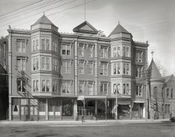 Circa 1905. "Waukesha Hotel and Rector Bath House -- Hot Springs, Arkansas." 8x10 inch dry plate glass negative, Detroit Publishing Company. View full size.