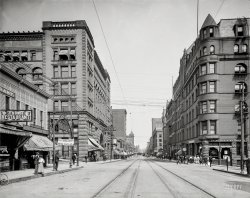 "Superior Street, Duluth, 1904." Last glimpsed here, five years in the future. The latest installment of Minnesota Monochromes. 8x10 inch dry plate glass negative, Detroit Publishing Company. View full size.