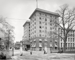 Richmond, Virginia, circa 1905. "Hotel Richmond, Ninth and Grace Sts." The hostelry last glimpsed here. 8x10 inch dry plate glass negative, Detroit Publishing Company. View full size.