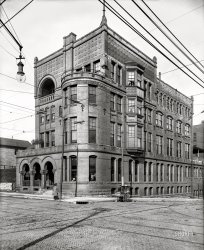 1906. "Kansas City Club, Wyandotte and West 12th Sts., Kansas City, Mo." Popcorn, anyone? 8x10 inch dry plate glass negative, Detroit Publishing Company. View full size.