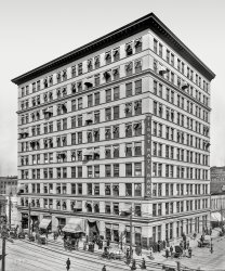 Birmingham, Alabama, circa 1905. "First National Bank, 20th Street." 8x10 inch dry plate glass negative, Detroit Publishing Company. View full size.