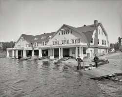 Circa 1905. "Lower St. Regis Lake, Paul Smith's Hotel, Adirondack Mountains, N.Y." 8x10 inch glass negative, Detroit Publishing Company. View full size.