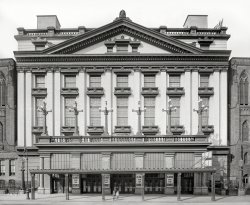 New York circa 1906. "Manhattan Opera House, West 34th Street." 8x10 inch dry plate glass negative, Detroit Publishing Company. View full size.