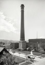 Dayton, Ohio, 1902. "Power House, National Cash Register Co." 8x10 inch dry plate glass negative by William Henry Jackson. View full size.