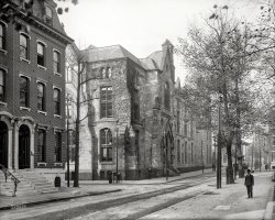 Philadelphia circa 1906. "Academy of Natural Sciences, Race Street at Logan Square." 8x10 inch glass negative, Detroit Publishing Company. View full size.