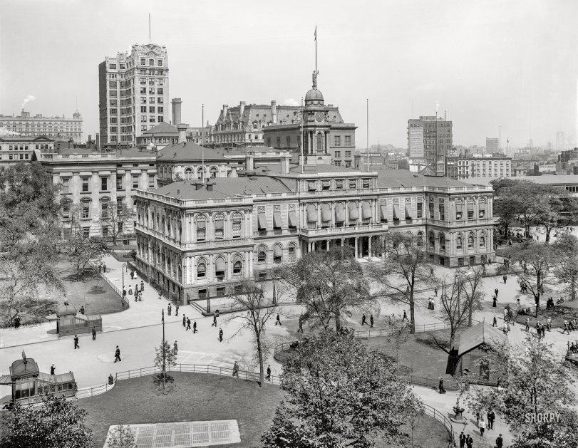 City Hall Park: 1910