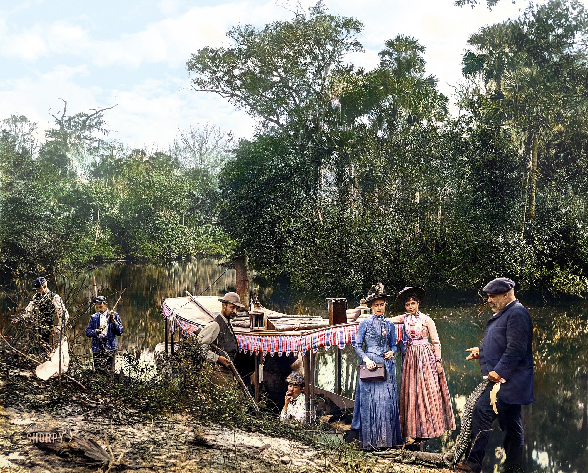 Colorized version of this Shorpy photo. View full size.
