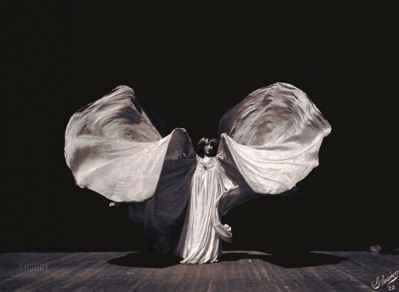 The dancer Loie Fuller in a 1902 portrait by Frederick Glasier. View full size.
