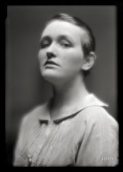 Circa 1913. "Mrs. Barnwell." Positively glowing in this 5x7 glass negative by New York society photographer Arnold Genthe. View full size.