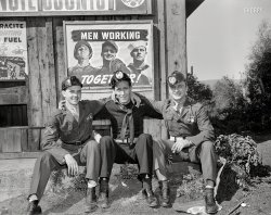 Men Smoking Together: 1942