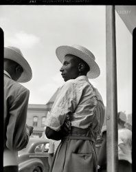 August 1942. Washington, D.C. "Saturday afternoon, Seventh Street and Florida Avenue N.W." Photo by Gordon Parks, Office of War Information. View full size.