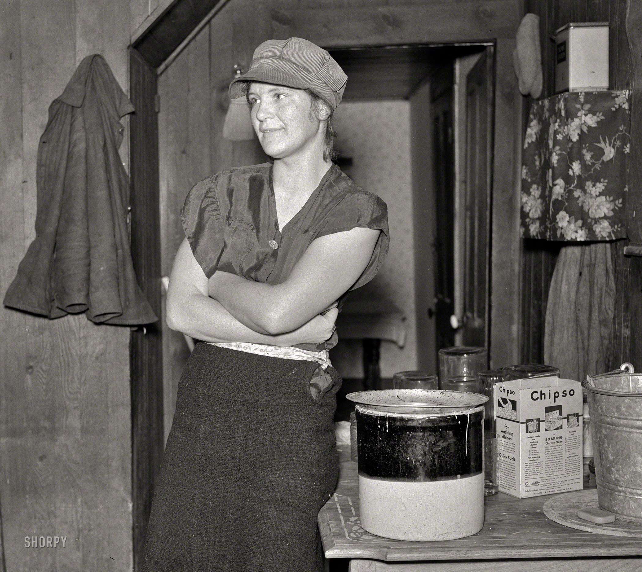 December 1937. "Daughter of Marvin 'Cub' Ryman, 94-year-old resident of Bear Hill, Garrett County, Maryland." Medium format acetate negative by Arthur Rothstein for the Farm Security Administration. View full size.